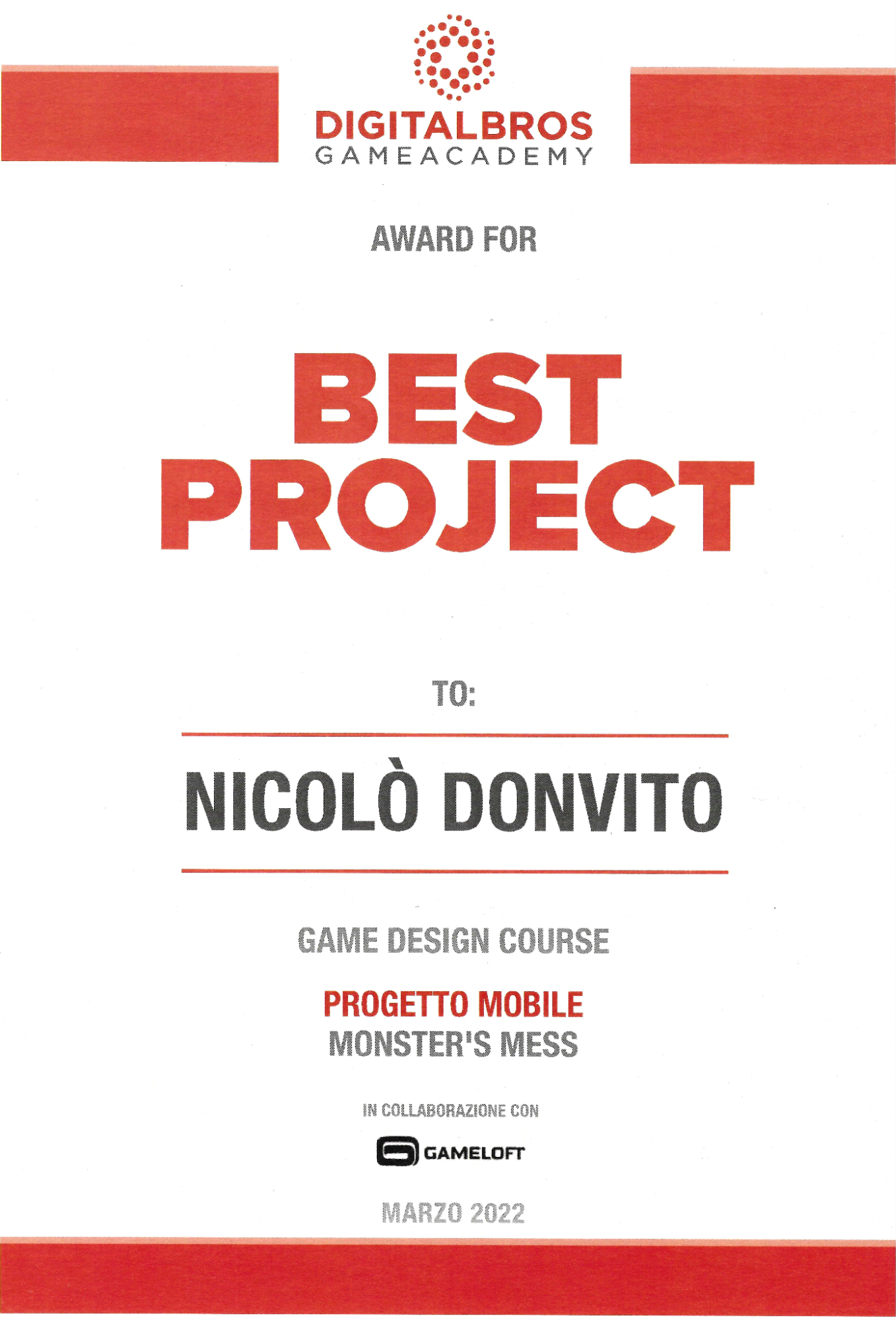 Best Project Award
